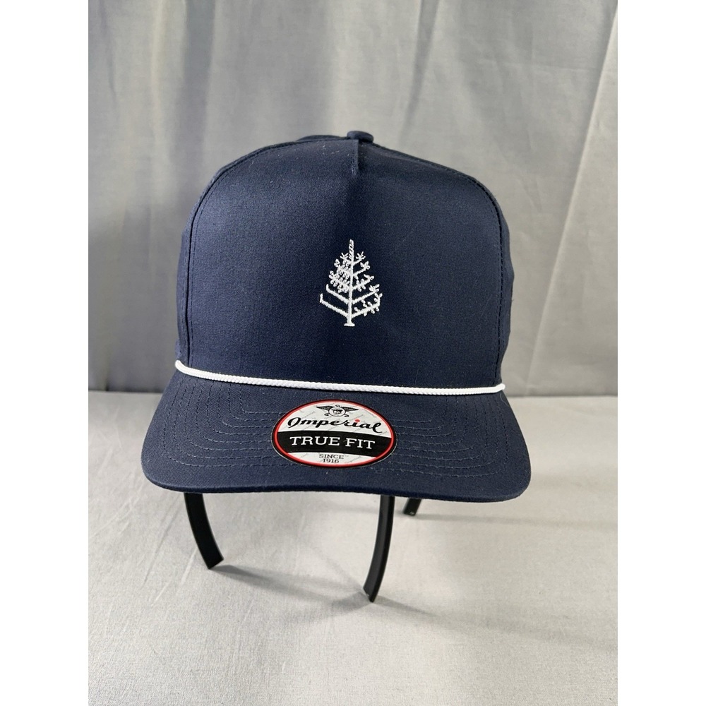 Imperial Navy Rope Golf SnapBack Hat OSFM Embroidered Tree Logo Beck on Side